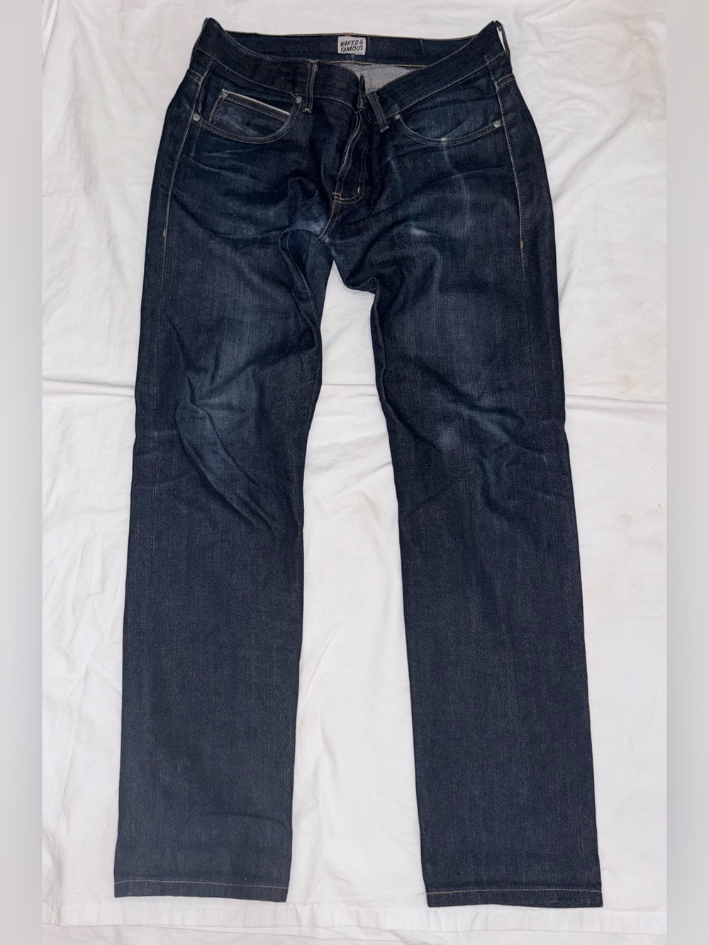 Naked & Famous Denim Men’s Dark Indigo Straight Jeans